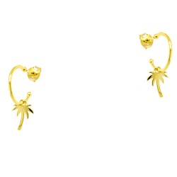 Ασημένια επιχρυσωμένα κρικάκια 925 με φοίνικες