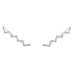 Ασημένια σκουλαρίκια ear cuff 925