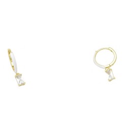 Ασημένια επιχρυσωμένα σκουλαρίκια κρικάκια 925