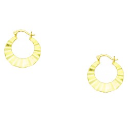 Ασημένια επιχρυσωμένα σκουλαρίκια κρίκοι 925