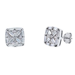 Ασημένια σκουλαρίκια 925 με ζιργκόν