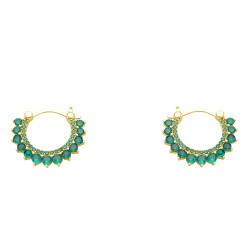 Ασημένια επιχρυσωμένα σκουλαρίκια κρικάκια 925