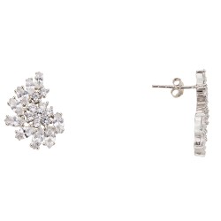 Ασημένια σκουλαρίκια 925 με ζιργκόν