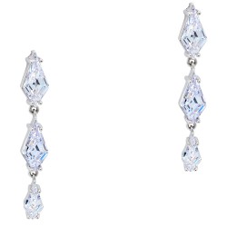 Ασημένια κρεμαστά σκουλαρίκια 925 με ζιργκόν