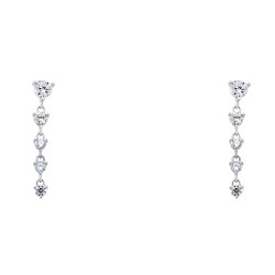 Ασημένια σκουλαρίκια 925 με ζιργκόν