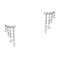 Ασημένια σκουλαρίκια 925 με ζιργκόν