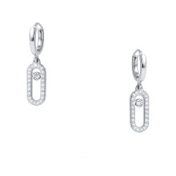 Ασημένια σκουλαρίκια κρικάκια 925 με ζιργκόν