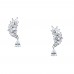 Ασημένια σκουλαρίκια σταγόνες 925 με ζιργκόν