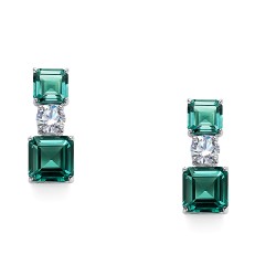 Ασημένια σκουλαρίκια 925 με ζιργκόν