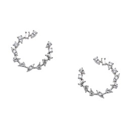 Ασημένια σκουλαρίκια 925 με ζιργκόν