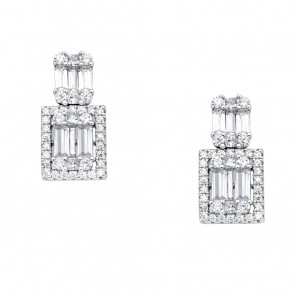 Ασημένια σκουλαρίκια 925 με ζιργκόν