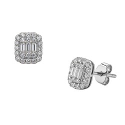 Ασημένια σκουλαρίκια 925 με ζιργκόν