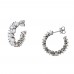 Ασημένια σκουλαρίκια κρίκοι 925 με ζιργκόν
