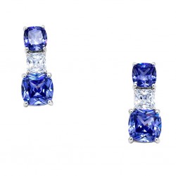 Ασημένια κρεμαστά σκουλαρίκια 925 με ζιργκόν