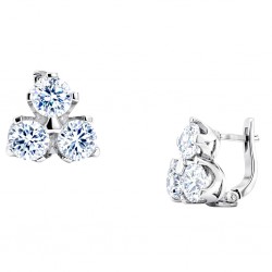 Ασημένια σκουλαρίκια 925 με ζιργκόν