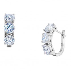 Ασημένια σκουλαρίκια 925 με ζιργκόν