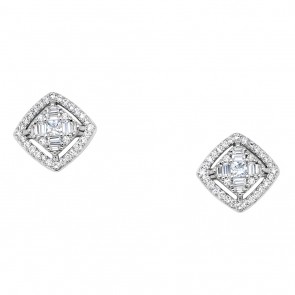 Ασημένια σκουλαρίκια 925 με ζιργκόν