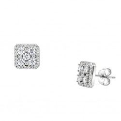 Ασημένια σκουλαρίκια 925 με ζιργκόν