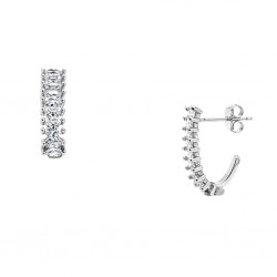 Ασημένια σκουλαρίκια marquise 925 με ζιργκόν