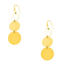 Ασημένια επιχρυσωμένα σκουλαρίκια 925