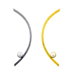 Ασημένια χειροποίητα σκουλαρίκια 925 με μαργαριτάρια