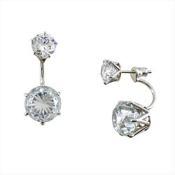 Ασημένια σκουλαρίκια ear jacket 925