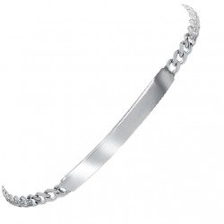 Ασημένιο ανδρικό βραχιόλι ταυτότητα 925