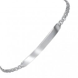 Ασημένιο ανδρικό βραχιόλι ταυτότητα 925