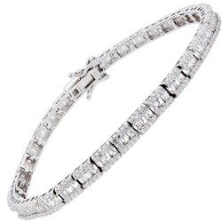 Ασημένιο νυφικό βραχιόλι ριβιέρα 925 με ζιργκόν