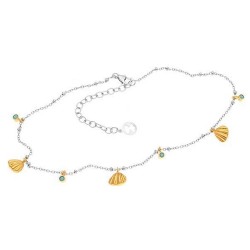 Ασημένιο βραχιόλι ποδιού 925 με κοχύλια