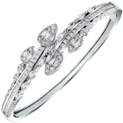 Ασημένιο βραχιόλι χειροπέδα 925 με ζιργκόν