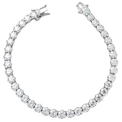 Ασημένιο βραχιόλι ριβιέρα 925 με ζιργκόν