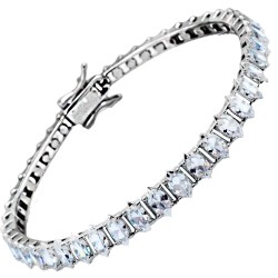 Ασημένιο βραχιόλι ριβιέρα 925 με ζιργκόν