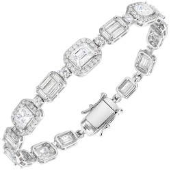 Ασημένιο βραχιόλι 925 με ζιργκόν