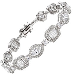 Ασημένιο βραχιόλι 925 με ζιργκόν