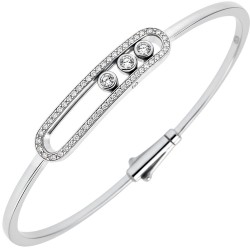 Ασημένιο βραχιόλι χειροπέδα 925 με ζιργκόν