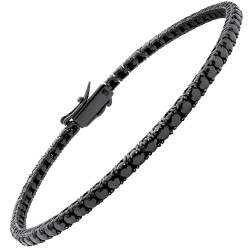 Ασημένιο βραχιόλι ριβιέρα 925 με ζιργκόν