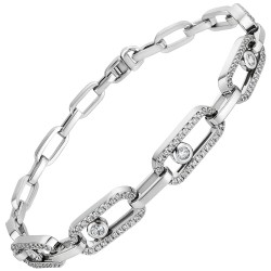 Ασημένιο βραχιόλι αλυσίδα 925 με ζιργκόν