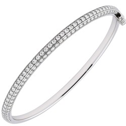 Ασημένιο βραχιόλι χειροπέδα 925 με ζιργκόν