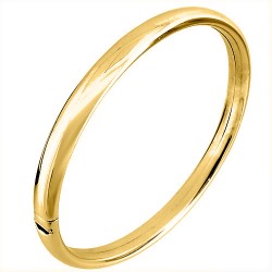 Ασημένιο επιχρυσωμένο βραχιόλι χειροπέδα 925