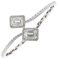 Ασημένιο βραχιόλι χειροπέδα 925 με ζιργκόν