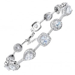 Ασημένιο βραχιόλι 925 με ζιργκόν