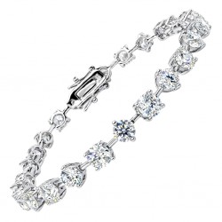 Ασημένιο βραχιόλι ριβιέρα 925 με ζιργκόν