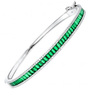 Ασημένιο βραχιόλι χειροπέδα 925 με ζιργκόν