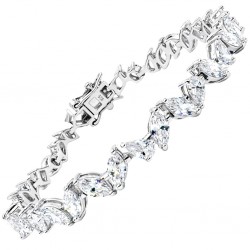 Ασημένιο βραχιόλι ριβιέρα 925 με ζιργκόν