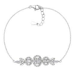 Ασημένιο βραχιόλι 925 με ζιργκόν