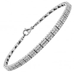 Ασημένιο βραχιόλι ριβιέρα 925 με ζιργκόν