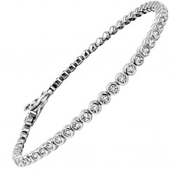 Ασημένιο βραχιόλι ριβιέρα 925 με ζιργκόν