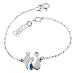 Ασημένιο βραχιόλι οικογένεια 925