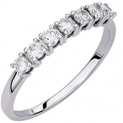 Λευκόχρυσο δαχτυλίδι σειρέ Κ18 με διαμάντια